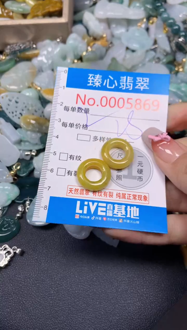 【闪购商品】翡翠颈饰未镶嵌含绳0005869