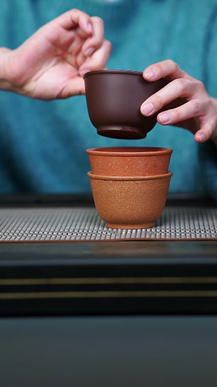 茶壶紫砂三色大缸杯170cc