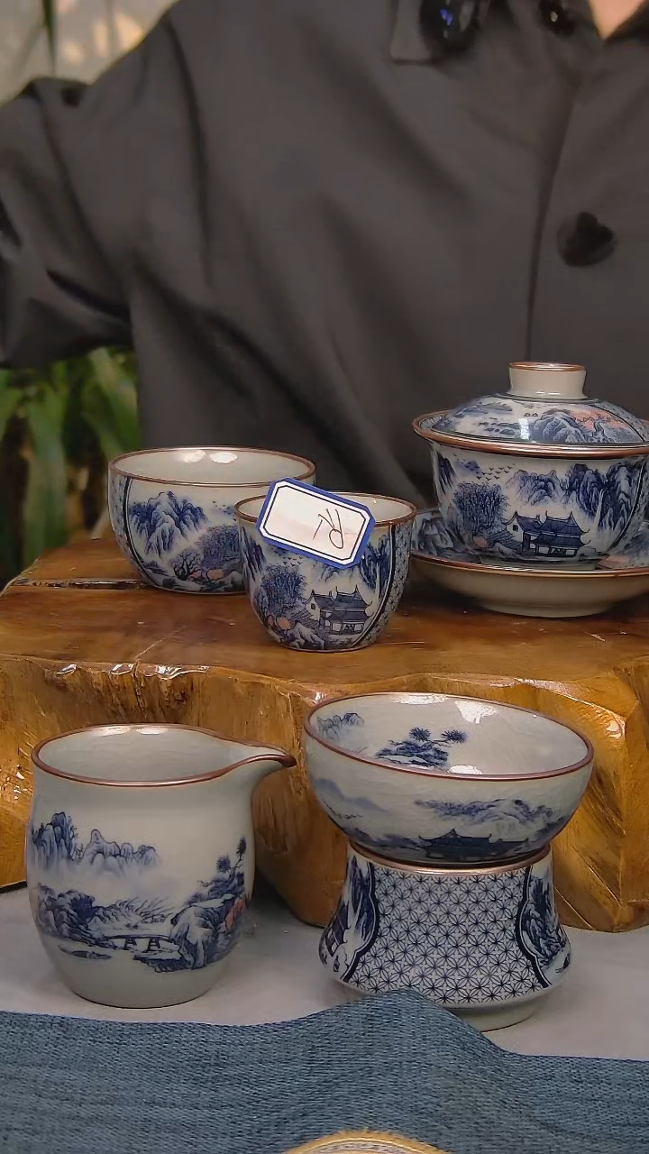 【闪购商品】简装家用款10件套 陶瓷家用茶具系列
