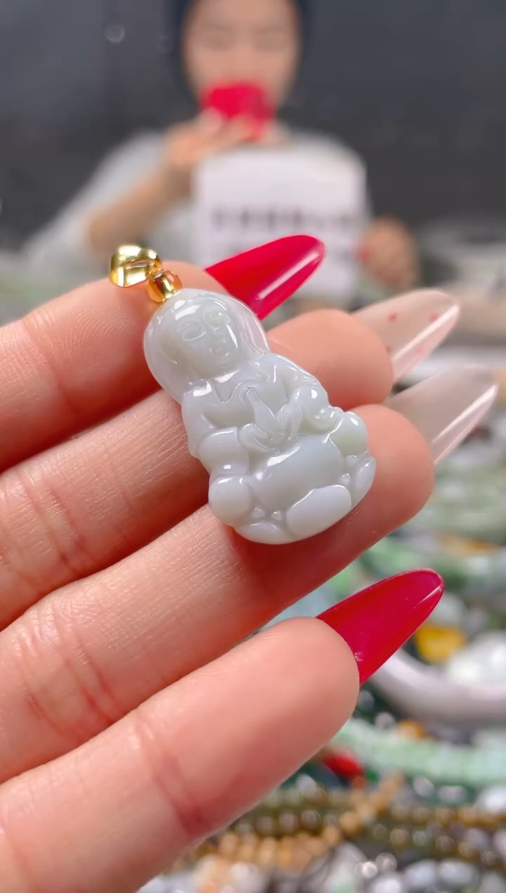 【闪购商品】翡翠颈饰未镶嵌/B/翡翠A货一图一物
