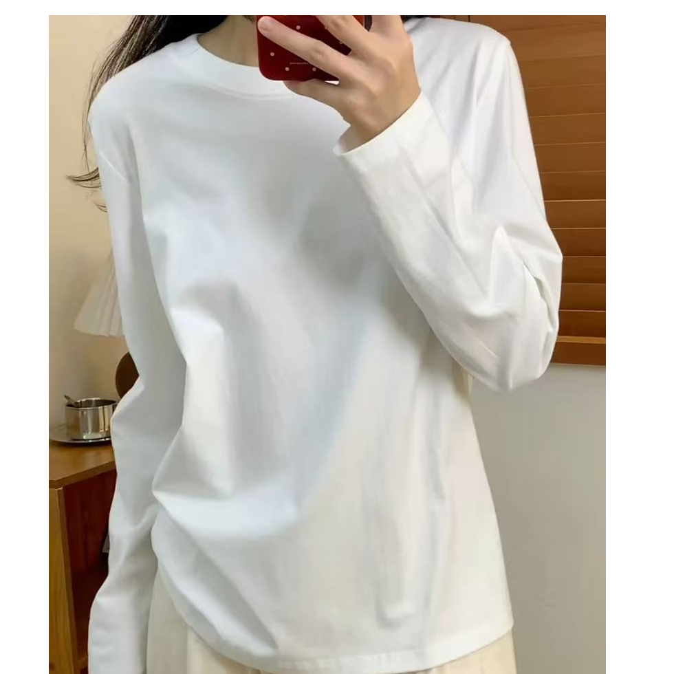 新款休闲时尚百搭T恤白色