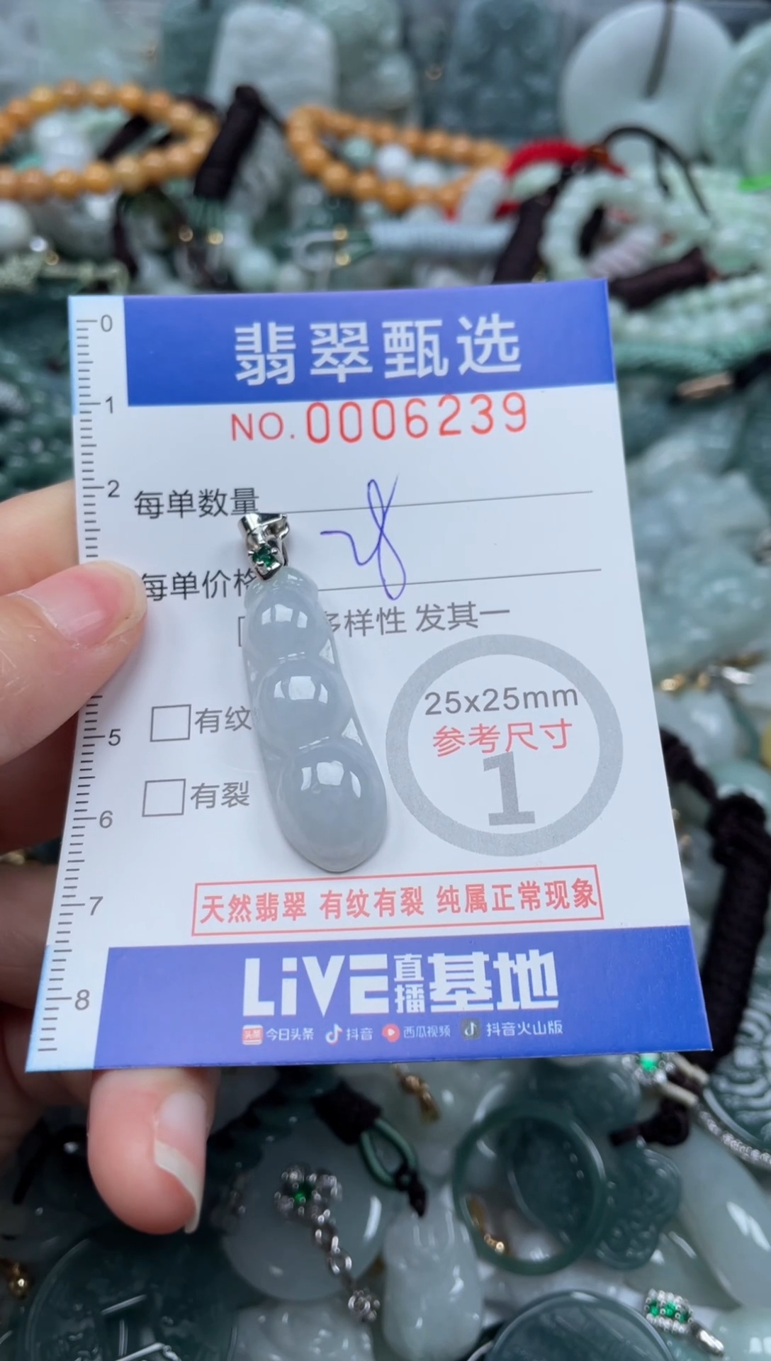 【闪购商品】翡翠颈饰未镶嵌00..6239