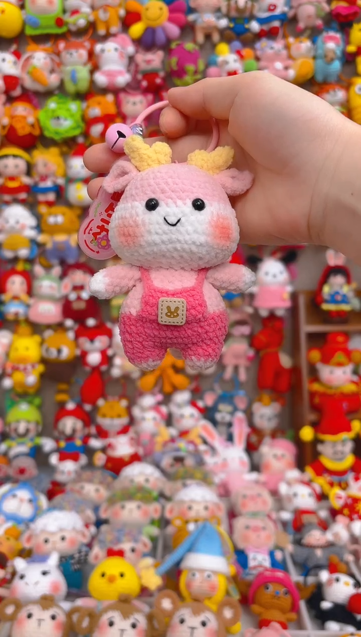 纯手工制作毛线钩织成品生肖龙