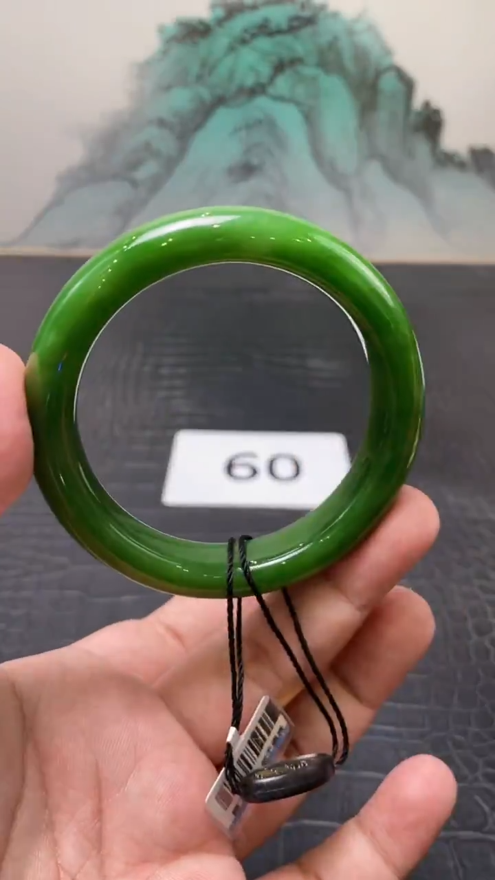 未镶嵌手镯和田玉（碧玉）八***?60