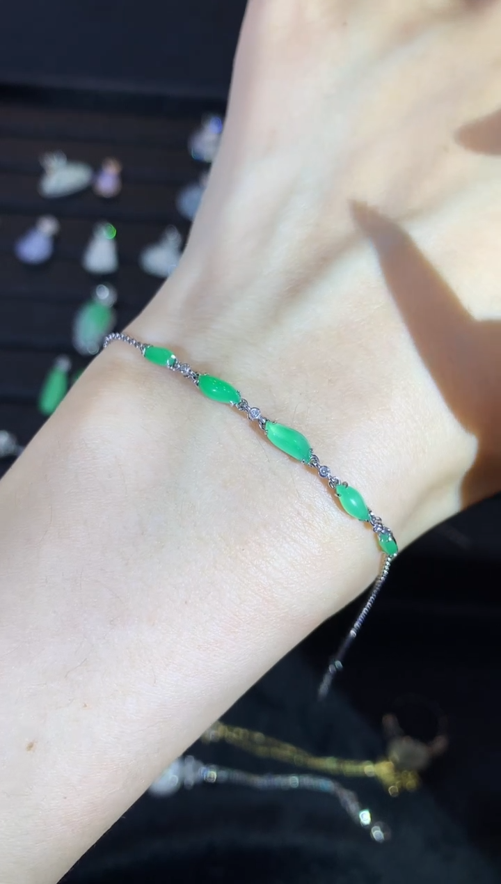 【闪购商品】翡翠手链未镶嵌a53时尚