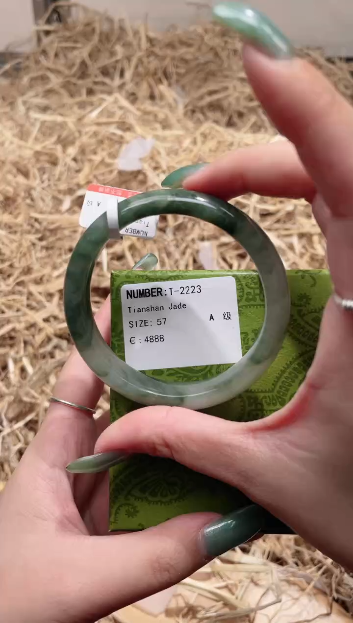 未镶嵌手镯石英质玉T2223LV