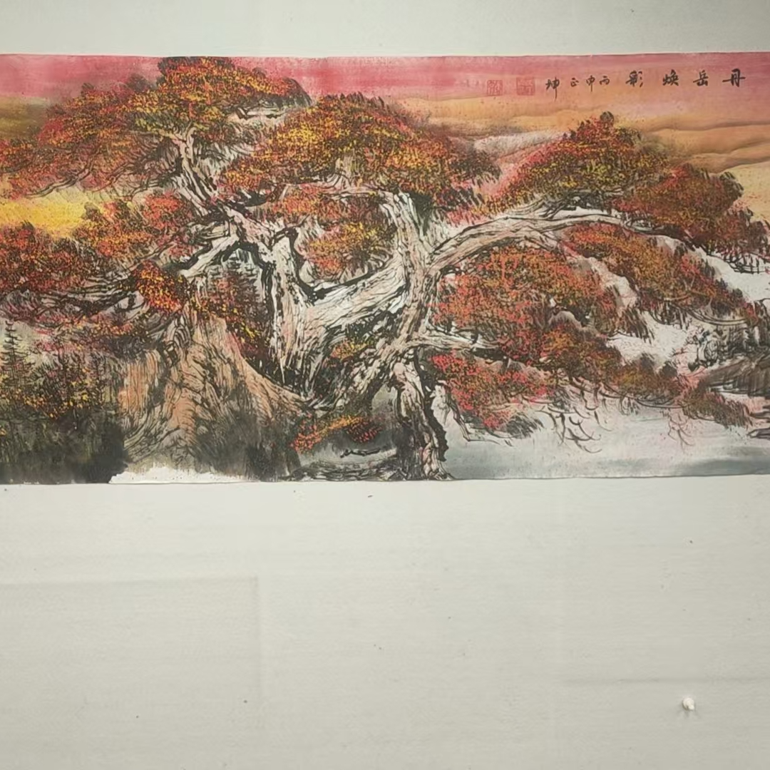 丹岳焕影/六尺宣纸画心/谭正坤