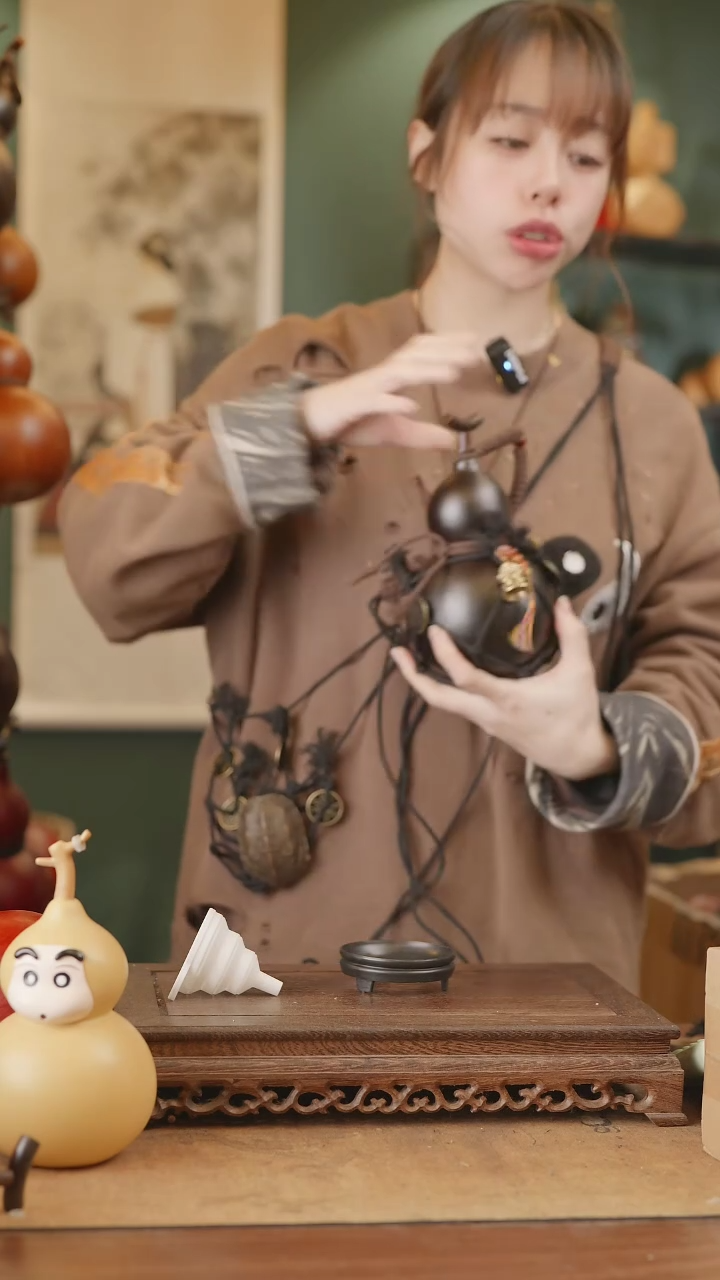 【闪购商品】223号精品天然大漆工艺防渗内胆酒葫芦~