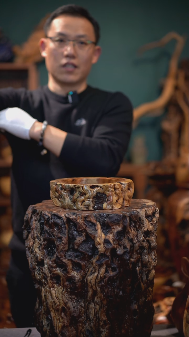 【闪购商品】枣木雷击枣木烟缸