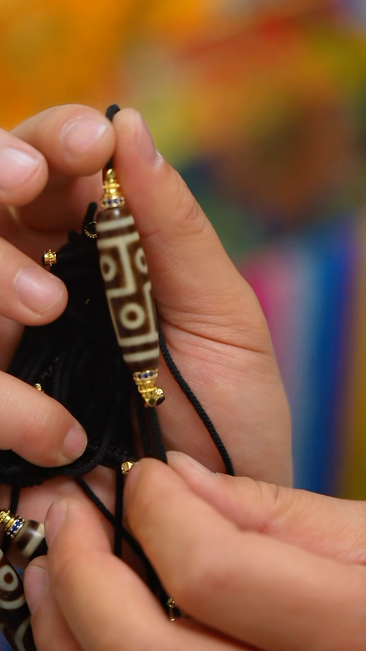 玛瑙/玉髓（覆膜）吊坠(赠链)未镶嵌新珠子吊坠9眼