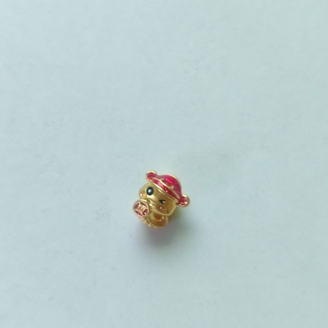A(118）足金烧蓝蛇财神