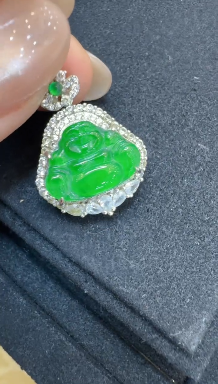 翡翠银S925镶嵌吊坠(不含链)多样性团购发一件