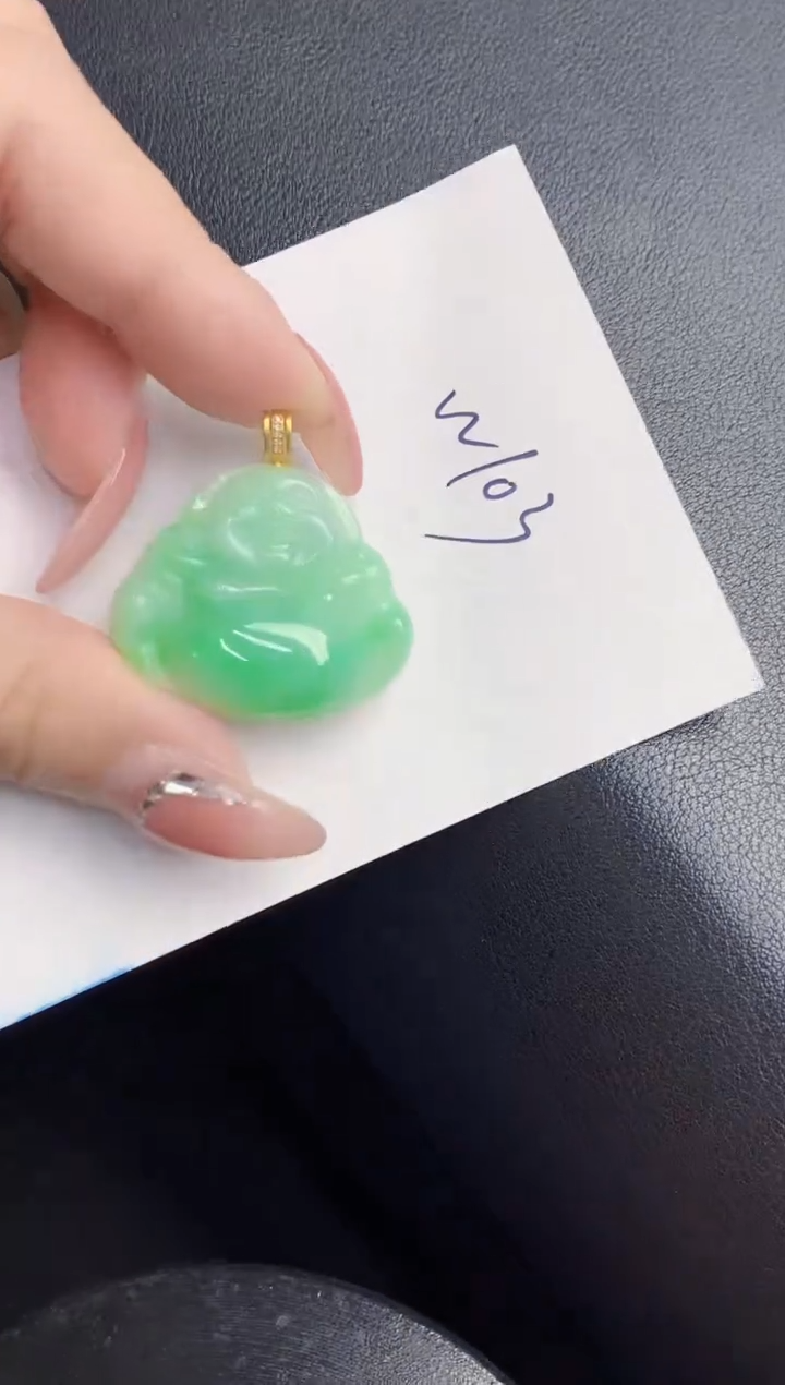 【闪购商品】翡翠颈饰18K金镶嵌000000000