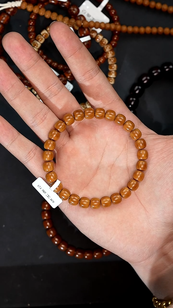 手串紫金鼠緈***笑3217黄金甲黄皮实心老型卡8尺寸