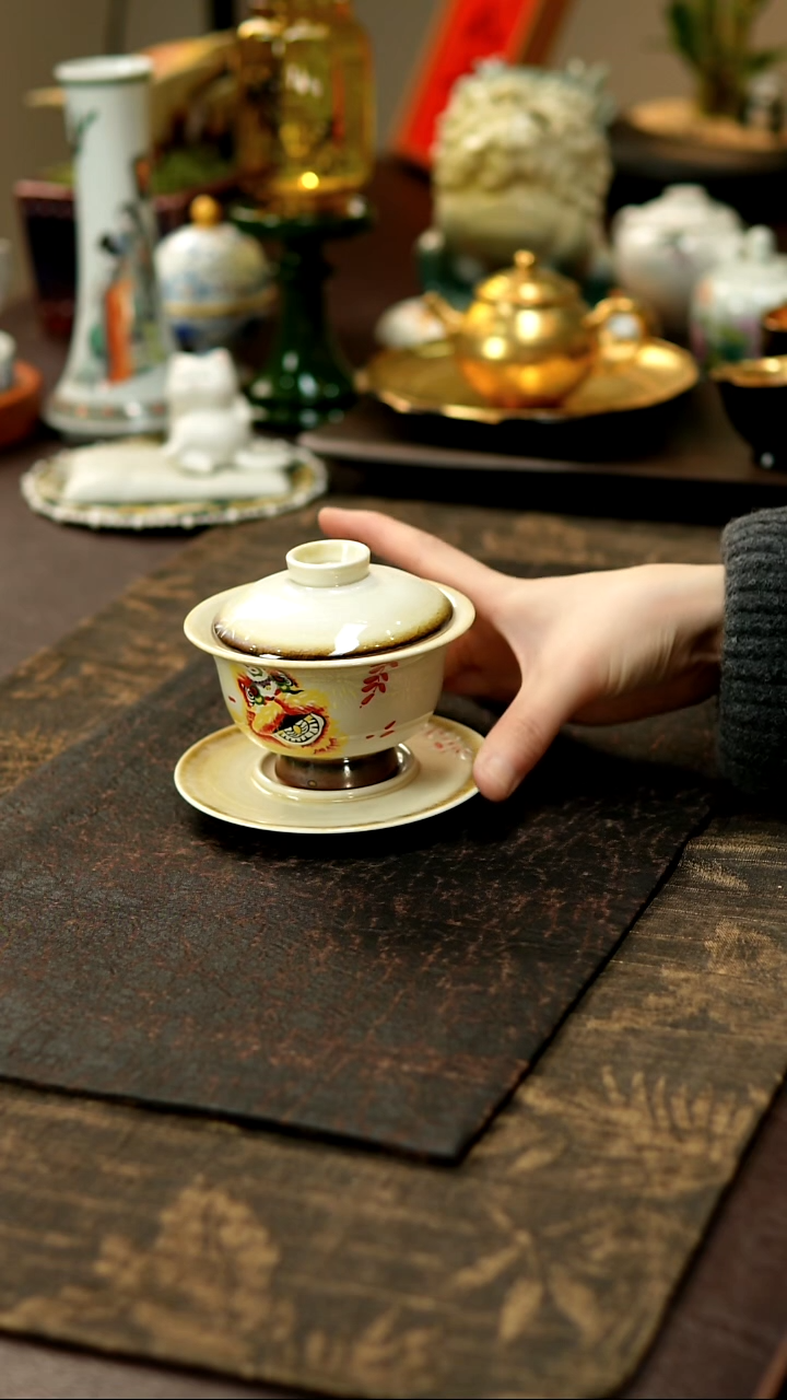 景德镇陶瓷杯碗柴烧多人