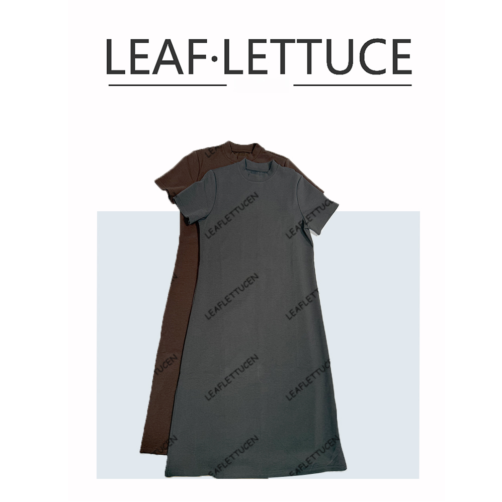 【LEAF LETTUCE】00124/9882轻奢纯色连衣裙