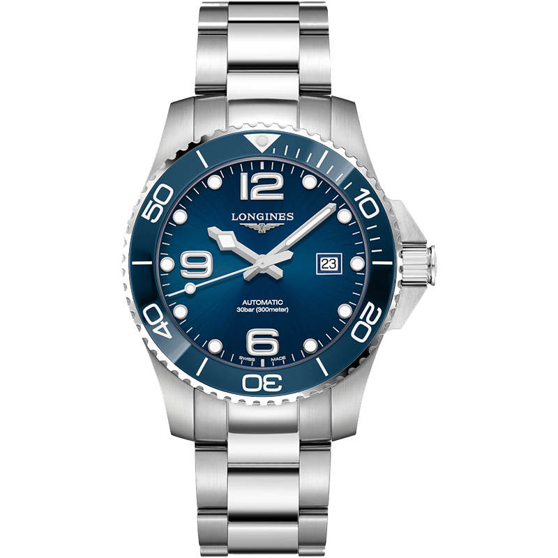 99新 Longines/浪琴 康卡斯/单表/精钢自动机械男表L3.781.4.96.6