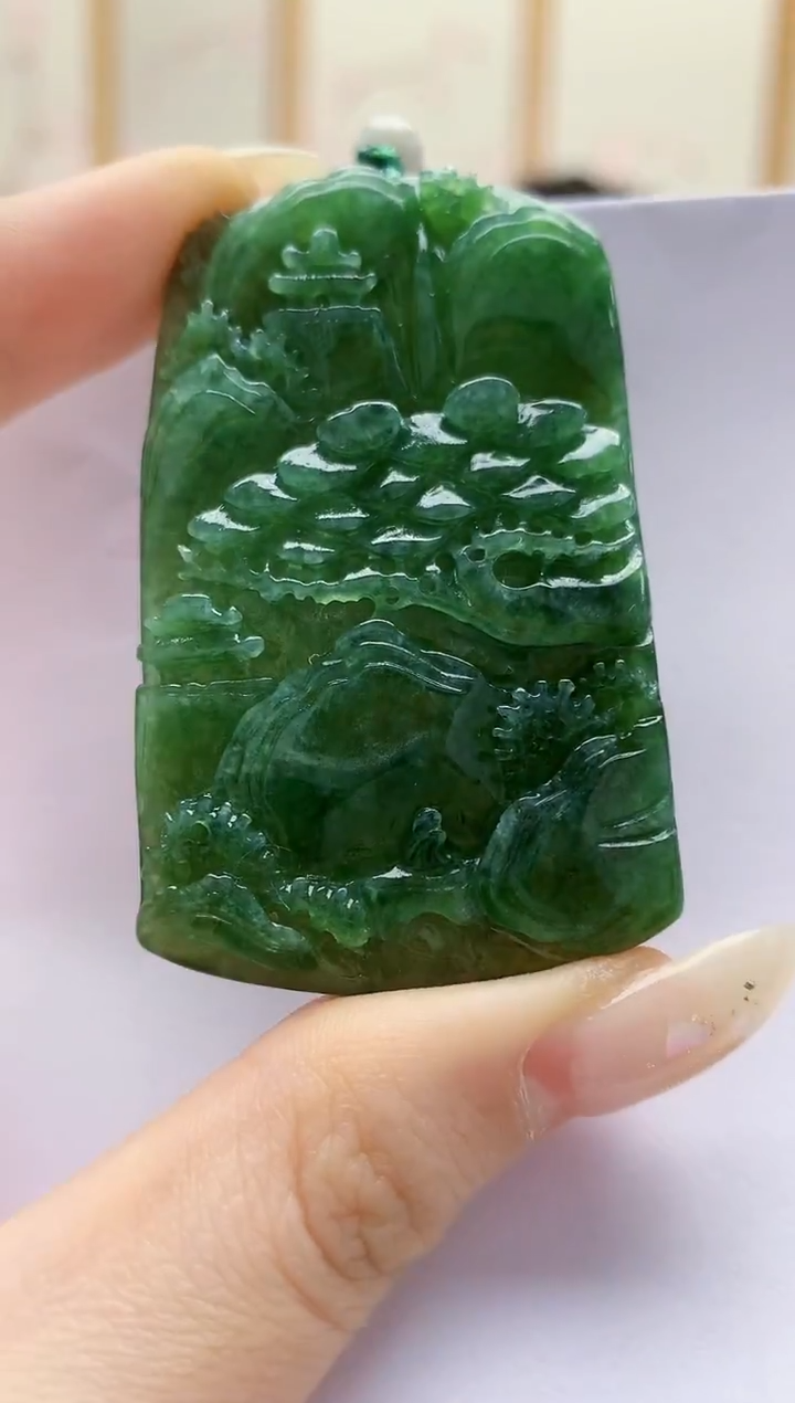 未镶嵌定制翡翠5161jw-毛货挂件83