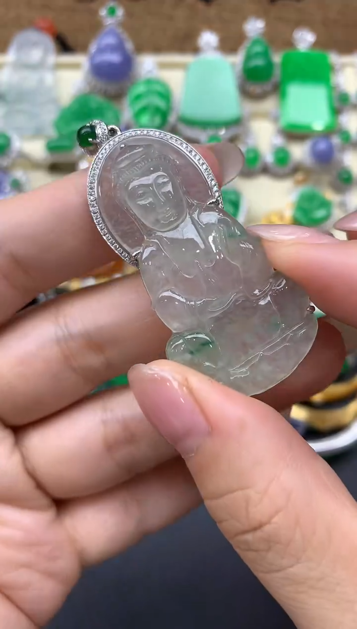 【闪购商品】翡翠颈饰18K金镶嵌194-中国好珍宝