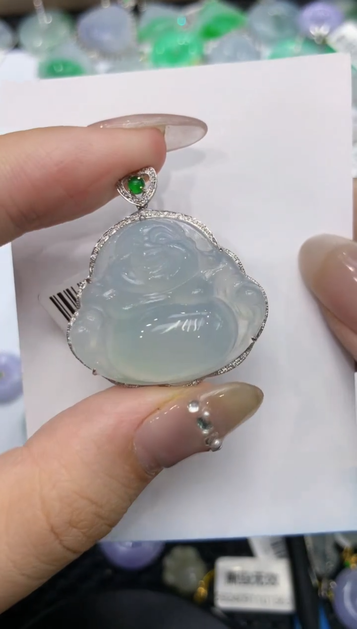 【闪购商品】翡翠颈饰18K金镶嵌222222222