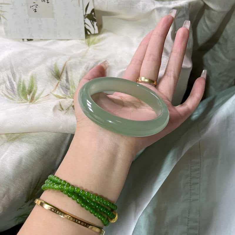 【吴总专属】晴水百搭 和田玉手镯