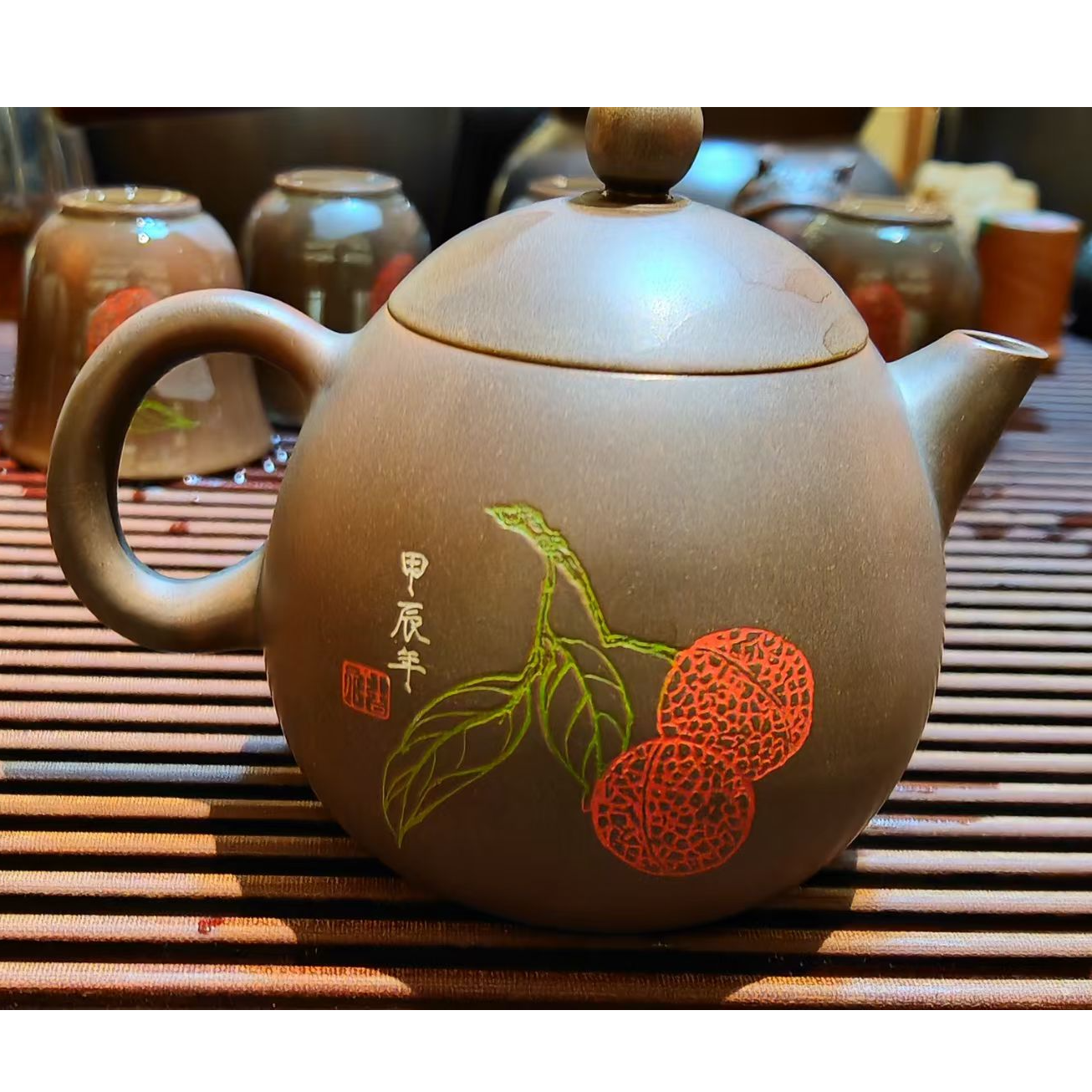 轻奢高档坭兴陶纯手工舍复古精美泡茶小壶茶杯套装泡茶壶