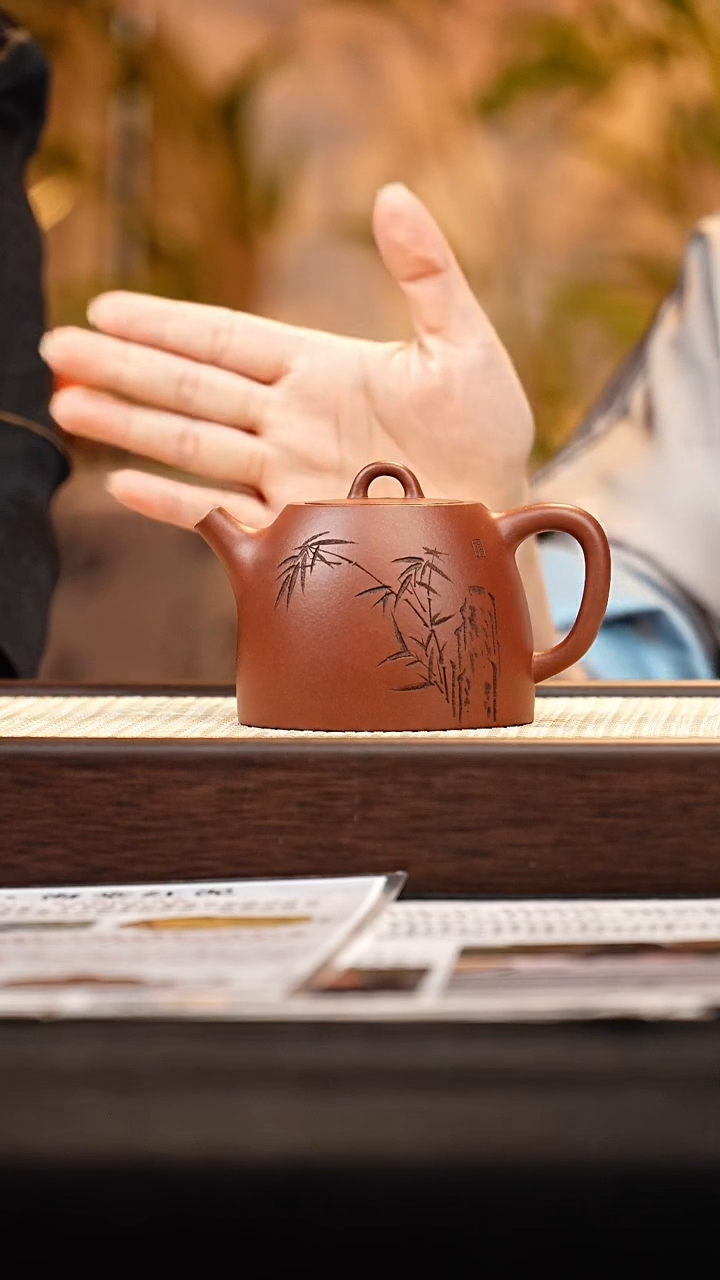 茶壶紫砂QST井栏 海棠红