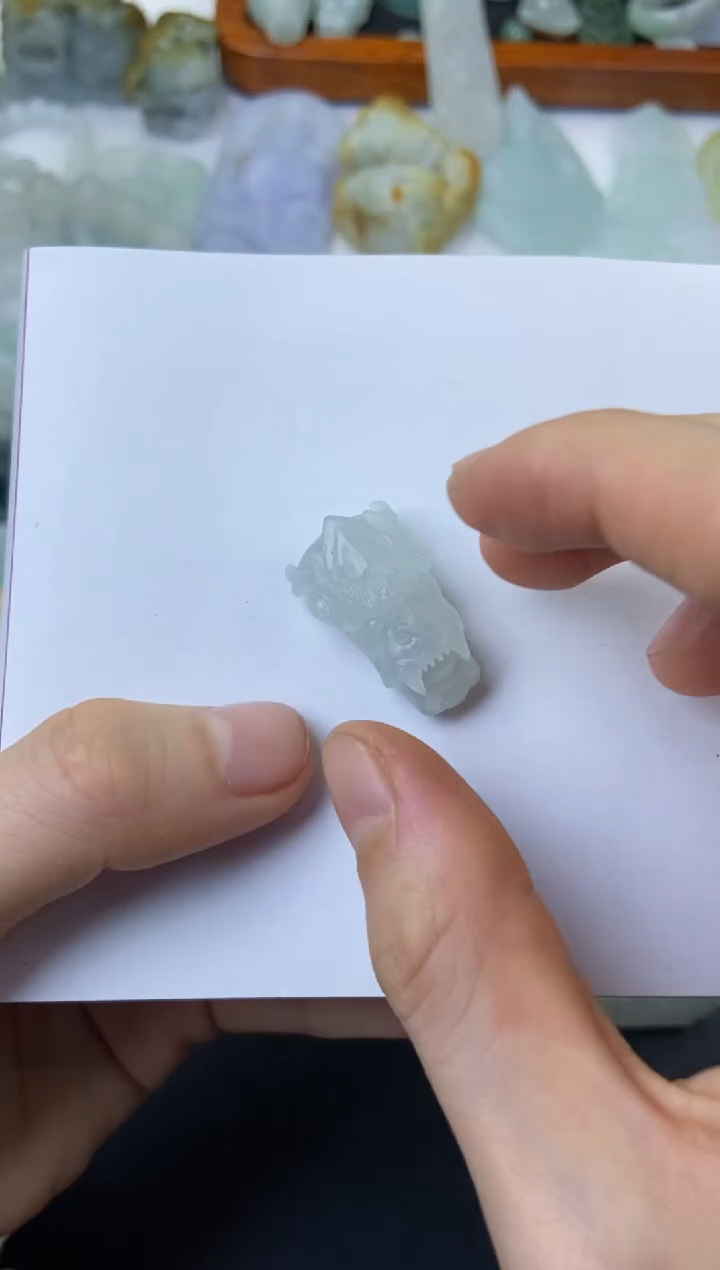 【闪购商品】定制翡翠未镶嵌龙头