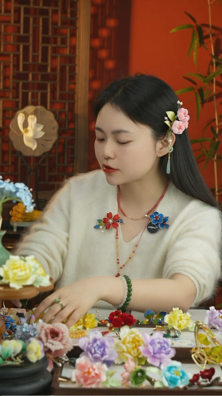 刺绣闪购纯手工非遗国风饰品