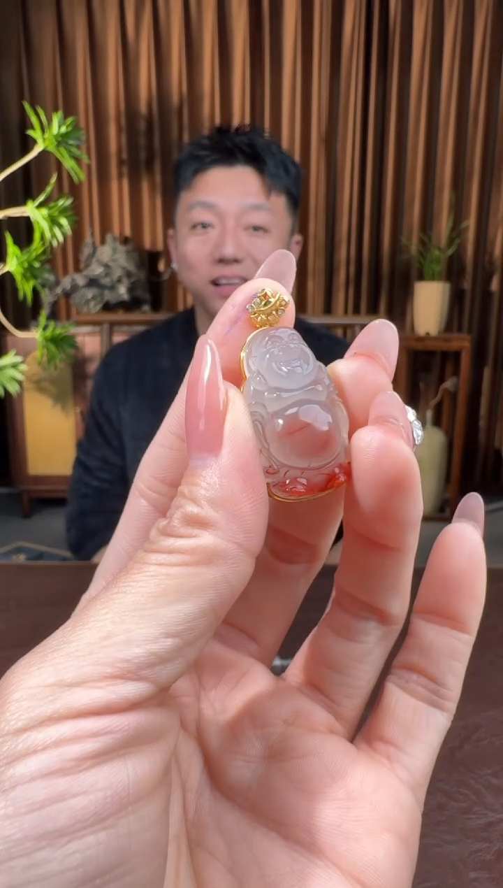 颈饰18K金镶嵌南红玛瑙132钧然11.28多样性拍一发一