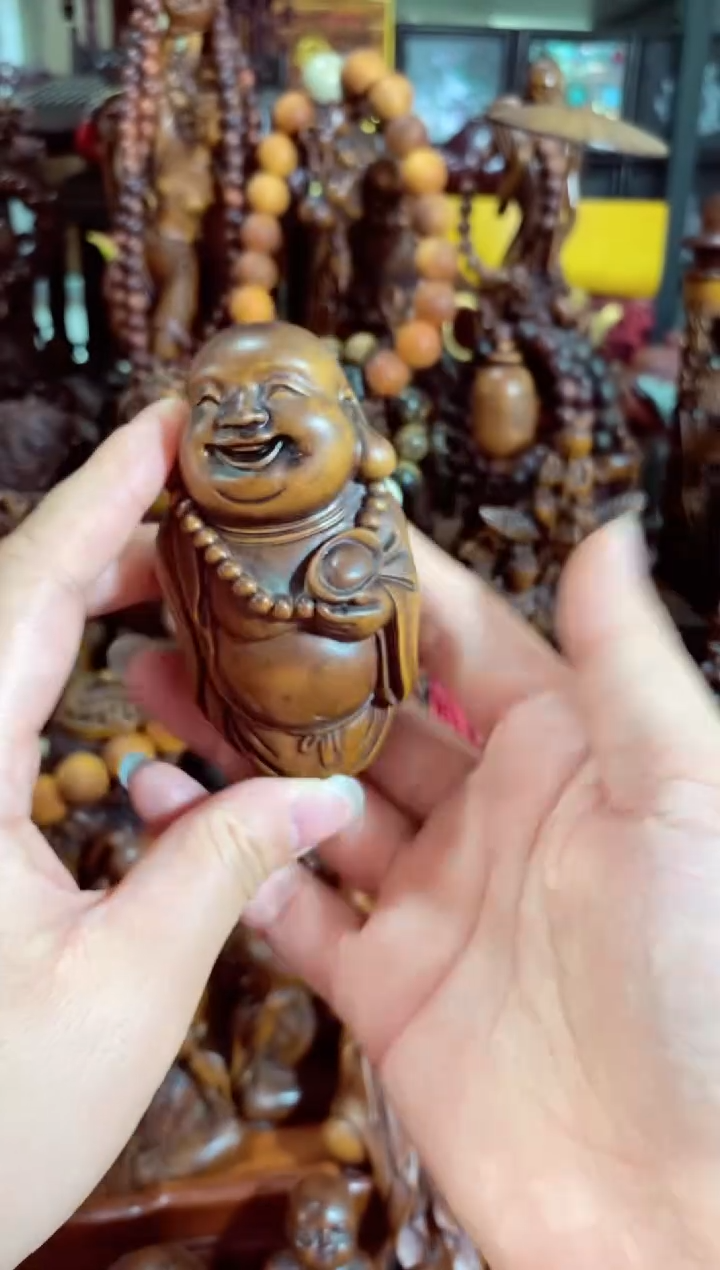 【闪购商品】木黄杨木小件笑口常开