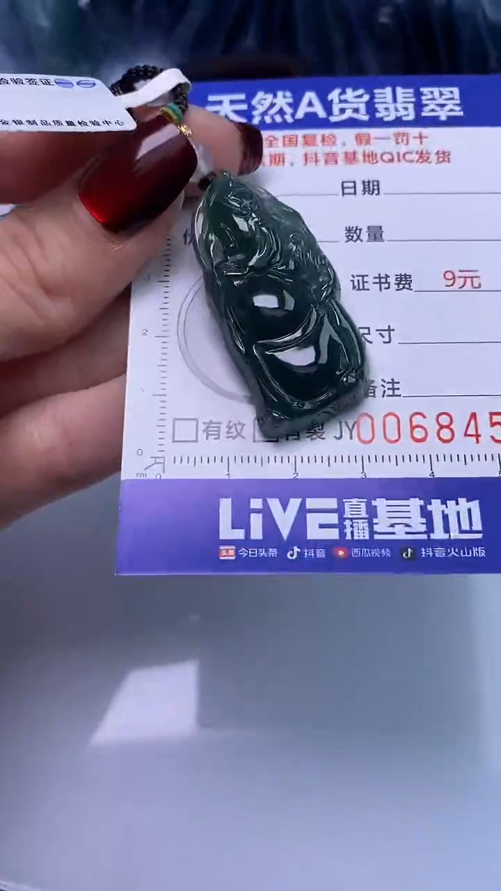 【闪购商品】翡翠颈饰未镶嵌A货翡翠8456