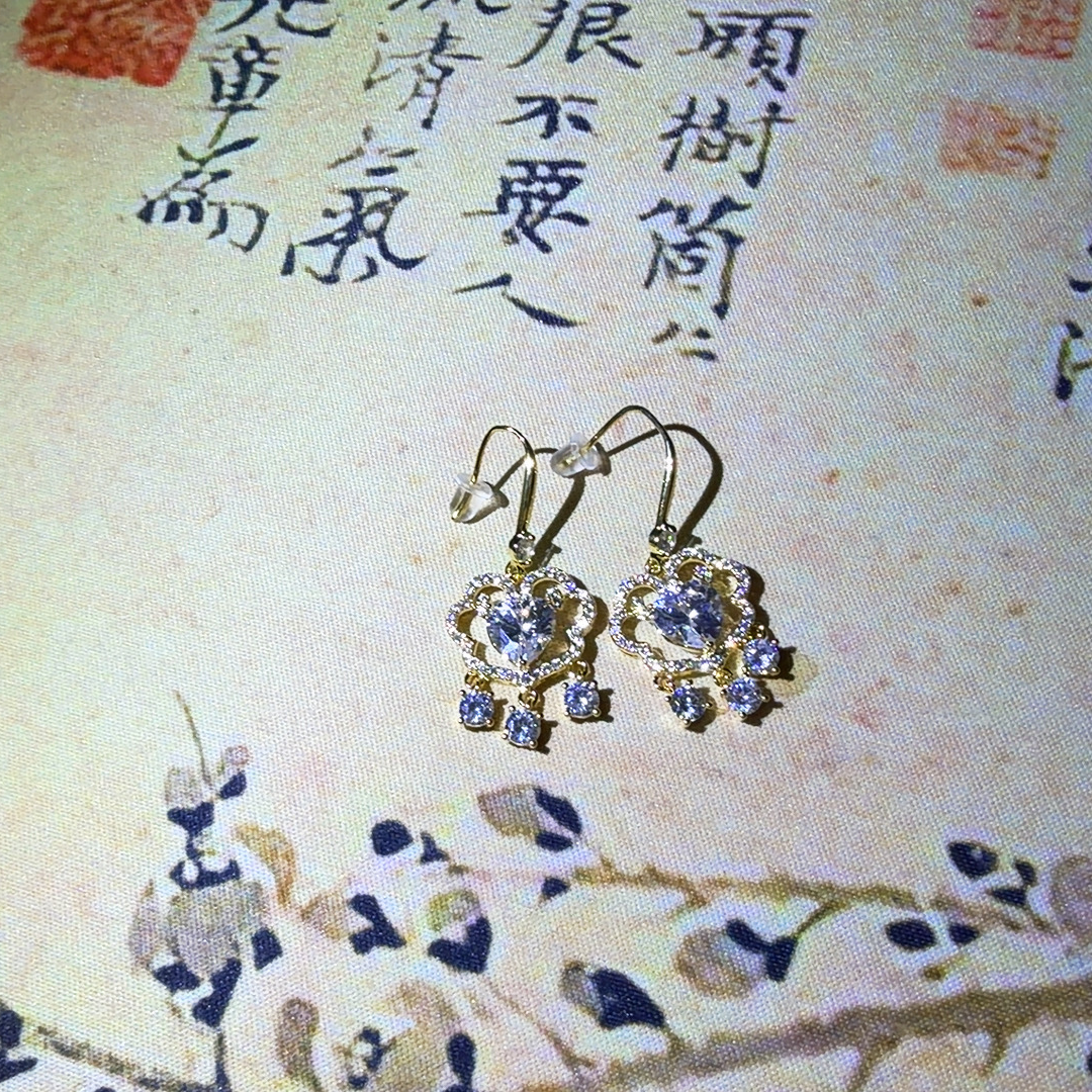 [南非甄选】 NFZX 高端定制 LC-1425 DIY套链【小锁耳钩耳饰