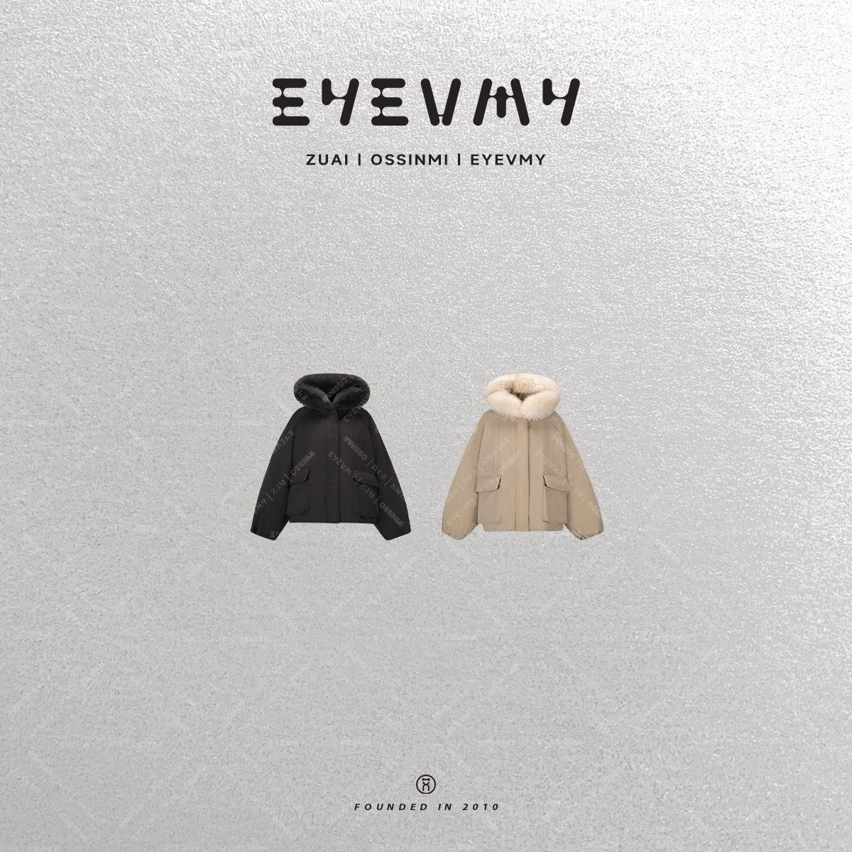 【藏肉派克】芬兰进口狐狸毛90白鹅绒皮草微皱肌理感外套WT54PWK007