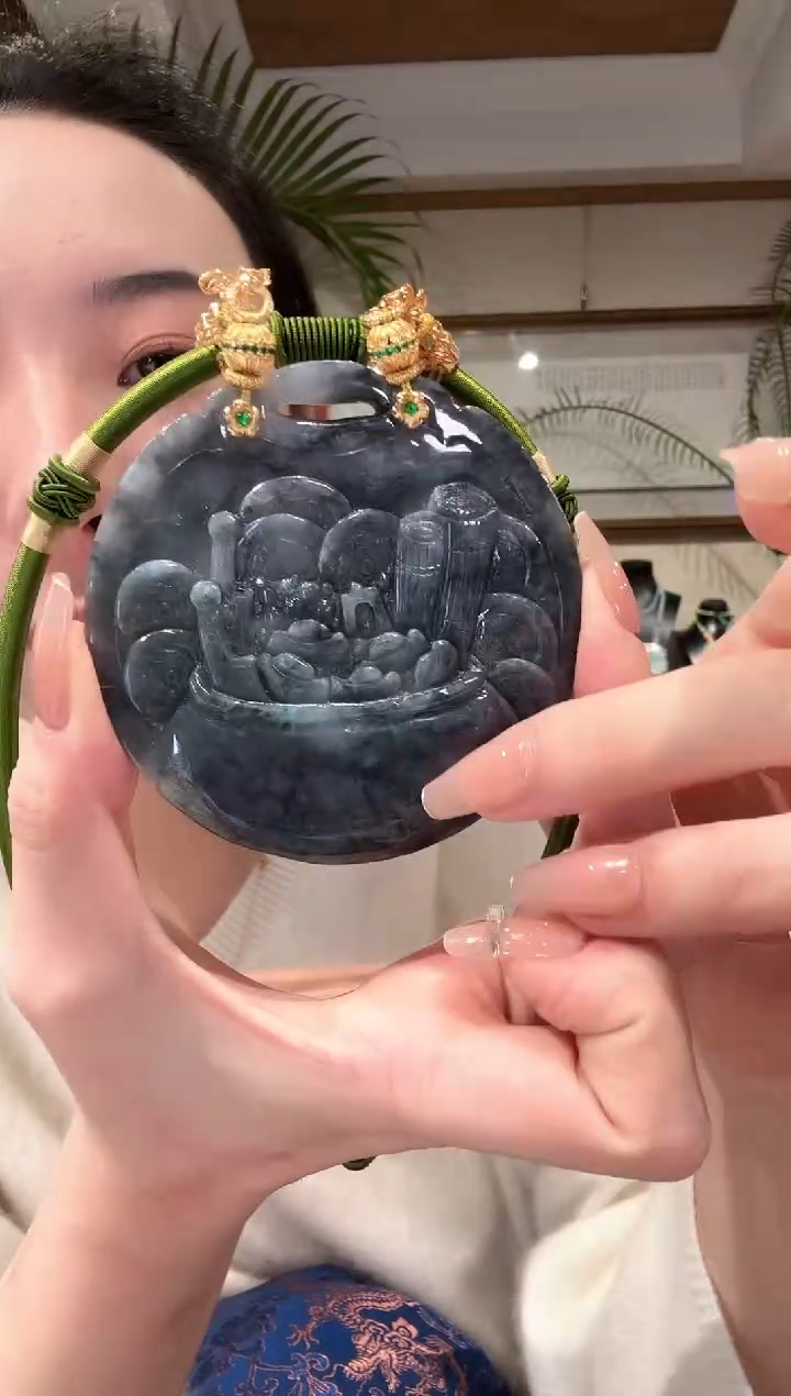 【闪购商品】翡翠颈饰未镶嵌国风
