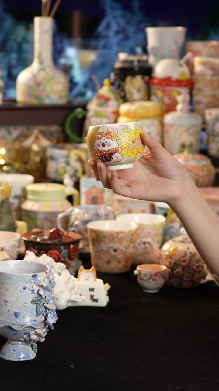 其他陶景德镇釉下彩手绘设计师款陶瓷