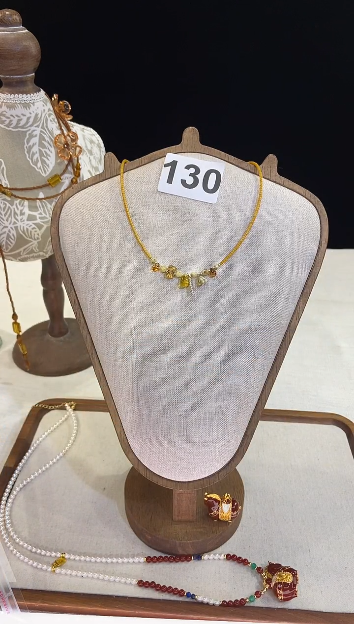 项链钛钢淡水珍珠130