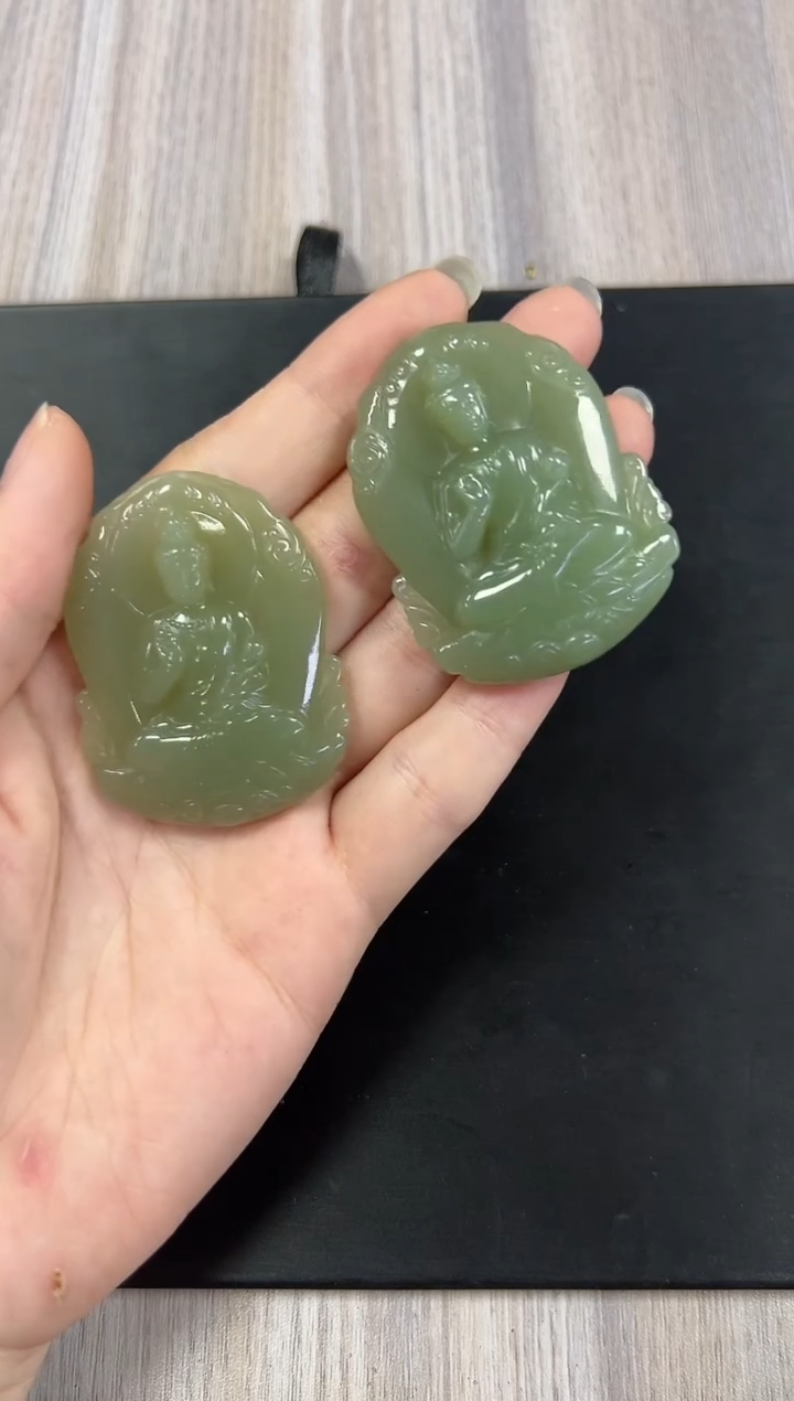 和田玉未镶嵌挂件（多样性发一件）