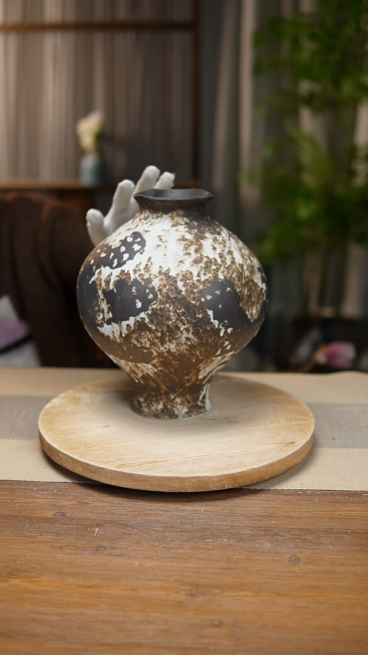 【闪购商品】陶瓷  花器诧寂黑灯笼