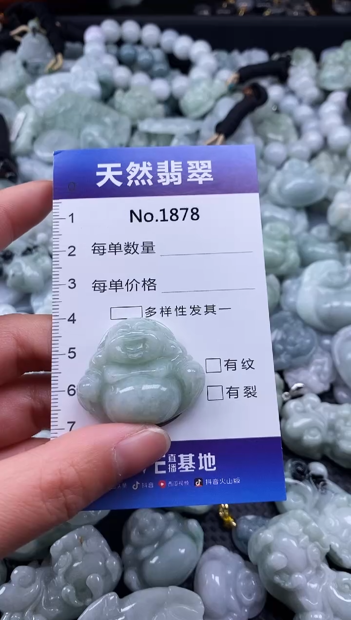 【闪购商品】翡翠颈饰未镶嵌缅甸A货翡翠1878
