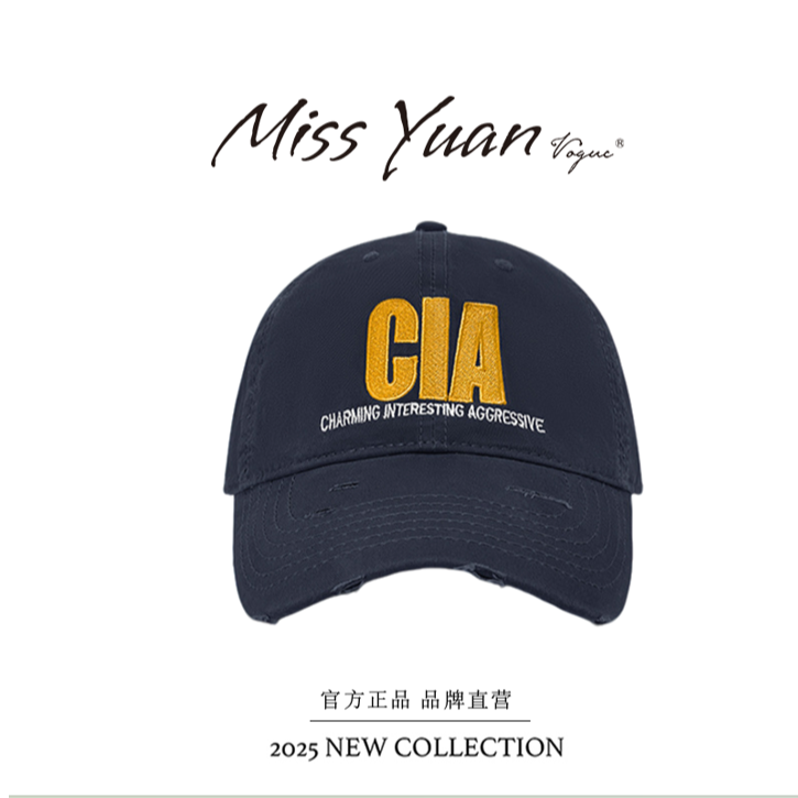 美式做旧磨破字母棒球帽女街头百搭显脸小鸭舌帽情侣出游遮阳休闲