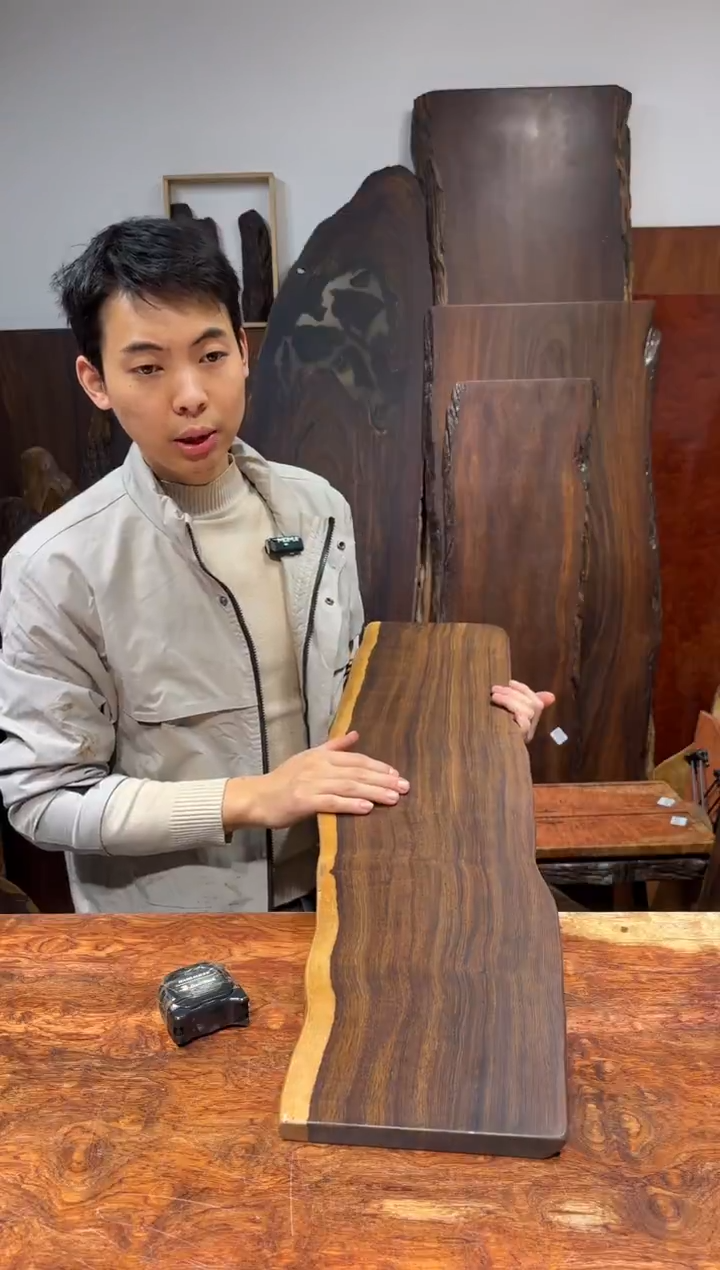 风车木（黑檀木）尺寸90*23*2.编号031