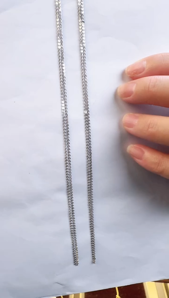 福利50cm固定K白闪O链1.19g（多样性发货）