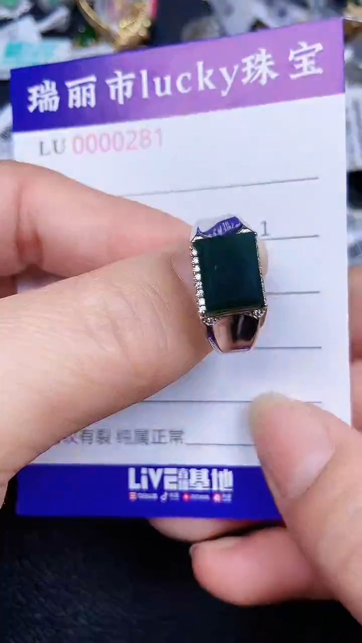 颈饰银S925镶嵌翡翠281