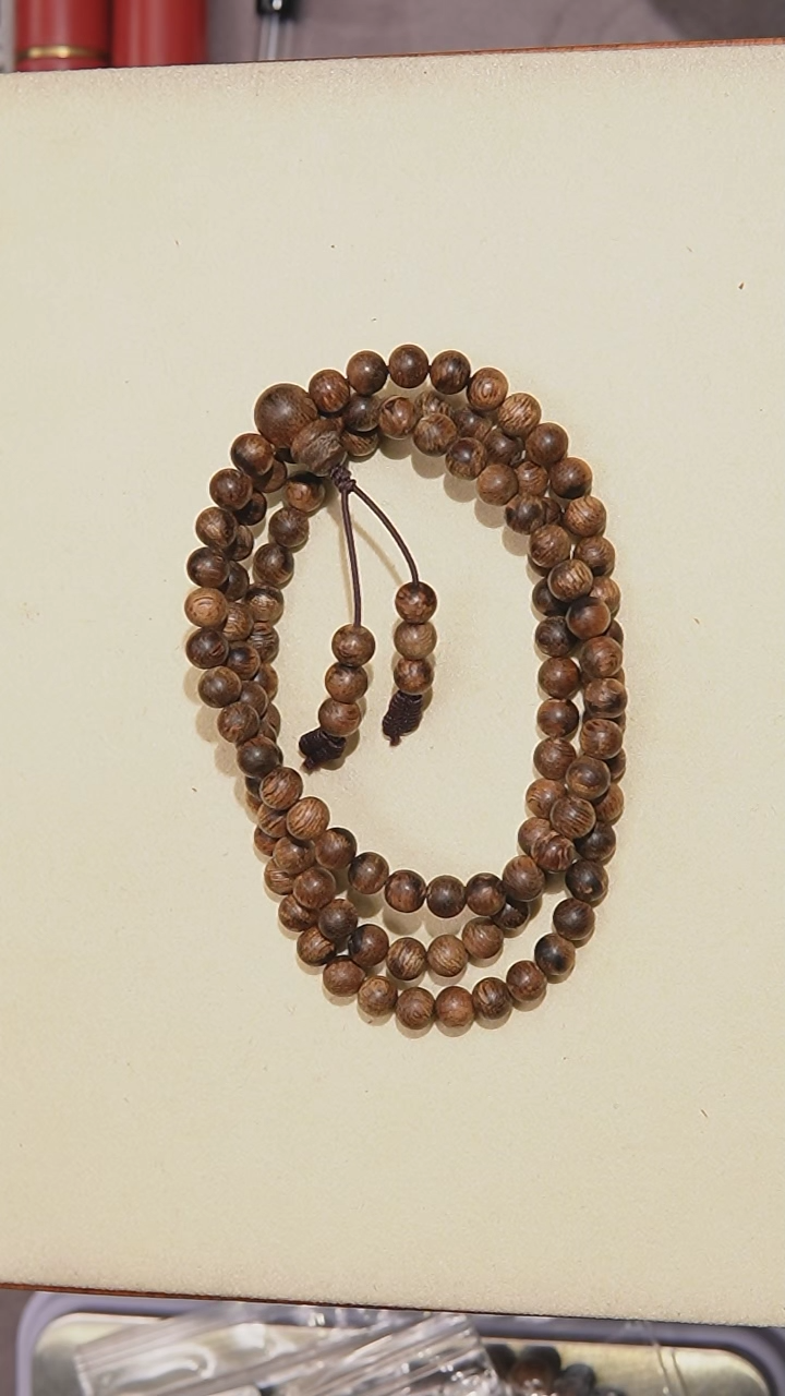 【闪购商品】沉香手串0.6达拉干多圈108颗10.5克