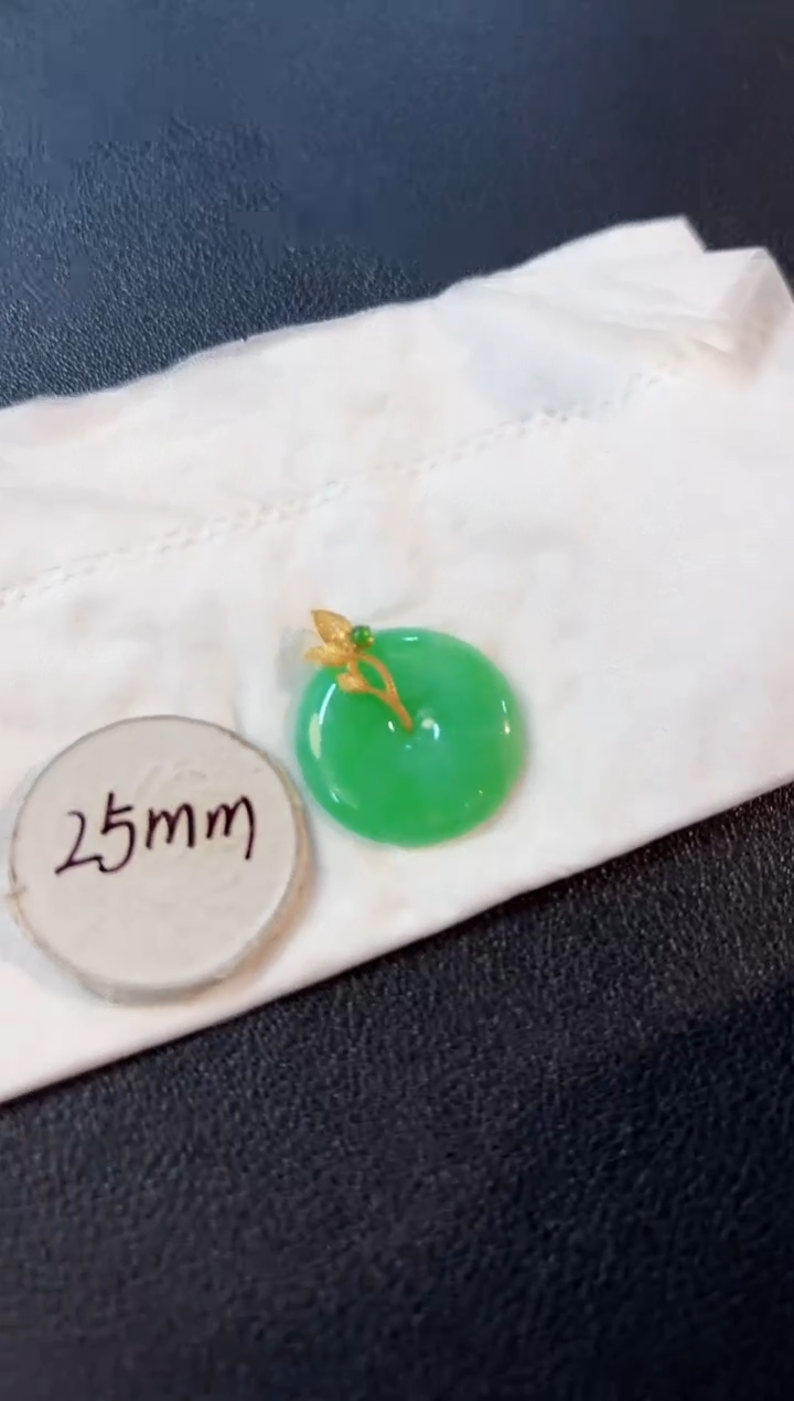 【闪购商品】翡翠颈饰18K金镶嵌缅料A货/支持复检/一件