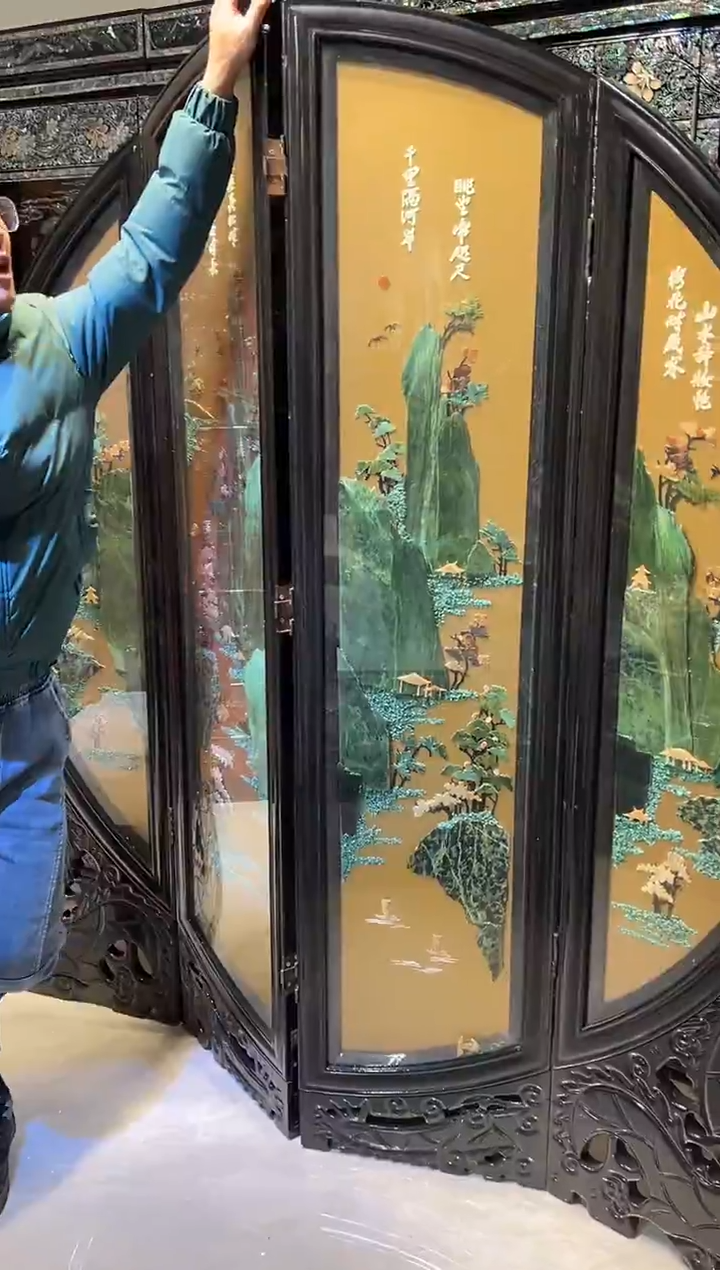 屏风大漆漆器大漆漆器