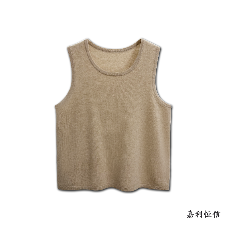 【匠心工艺】柔软舒适百分百山羊绒儿童圆领背心