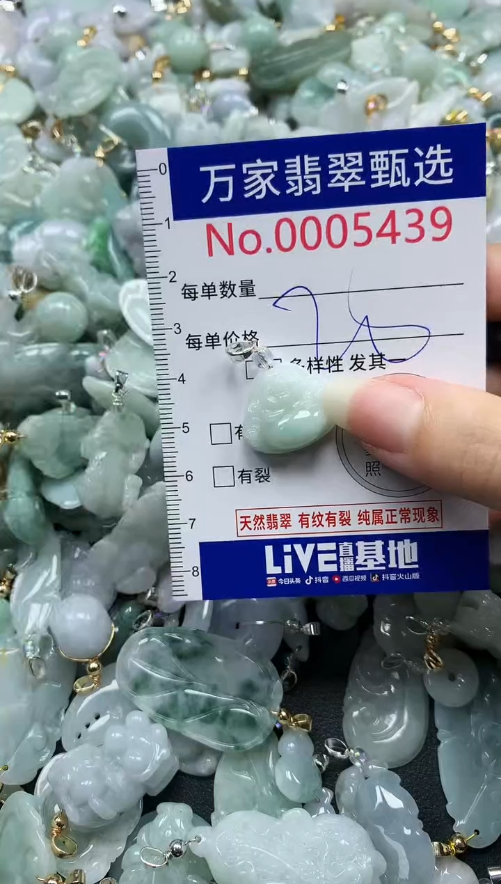 吊坠(不含链)未镶嵌翡翠5439