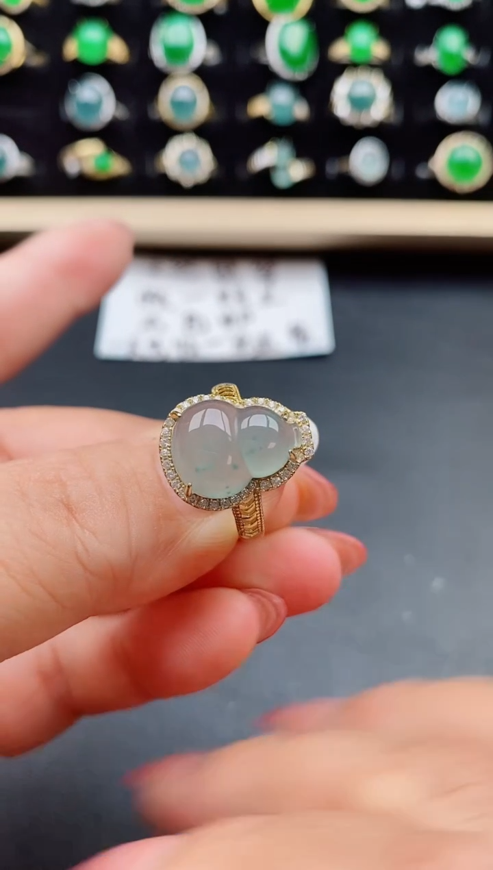 【闪购商品】翡翠戒指银S925镶嵌21212